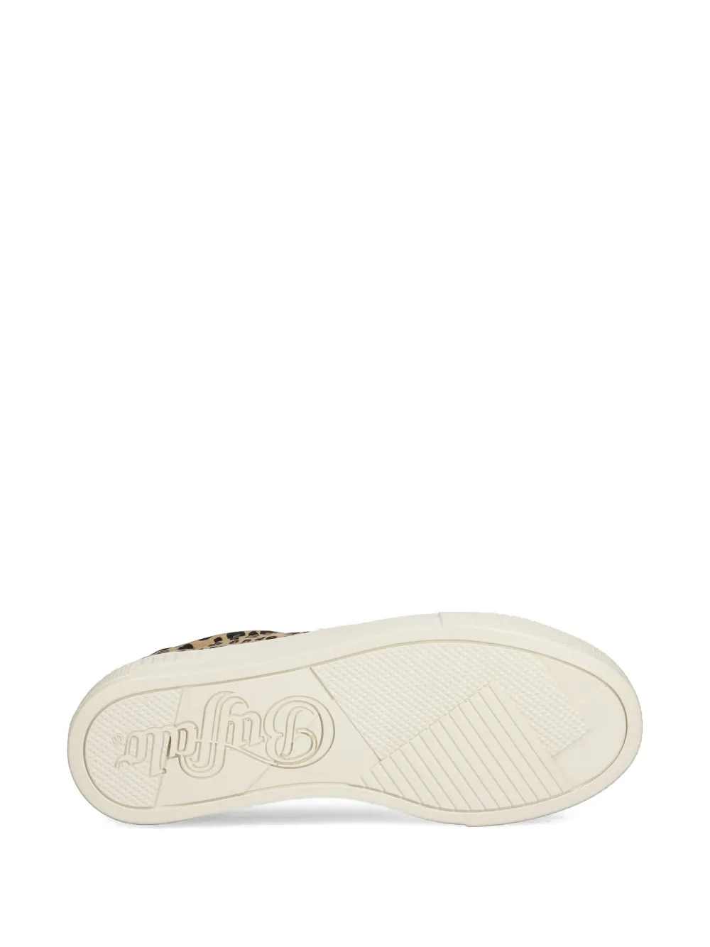 Buffalo Paired sneakers met luipaardprint en plateauzool Bruin