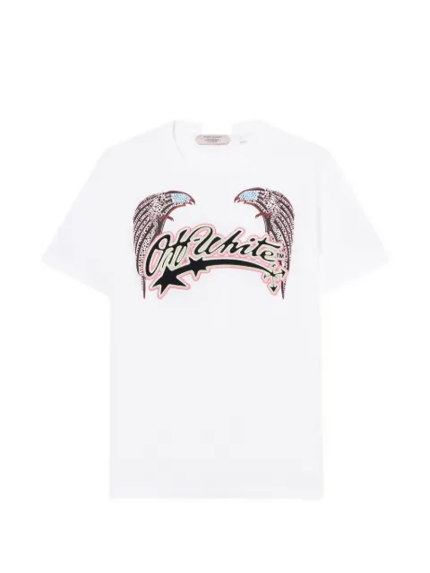 Off-White Swarovski crystal-embellished graphic-print T-shirt