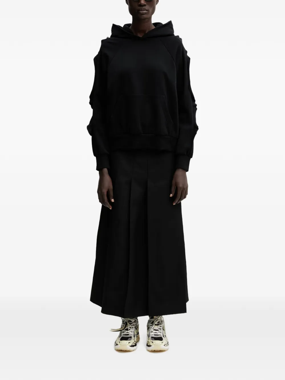 Undercover Maxi-plooirok Zwart