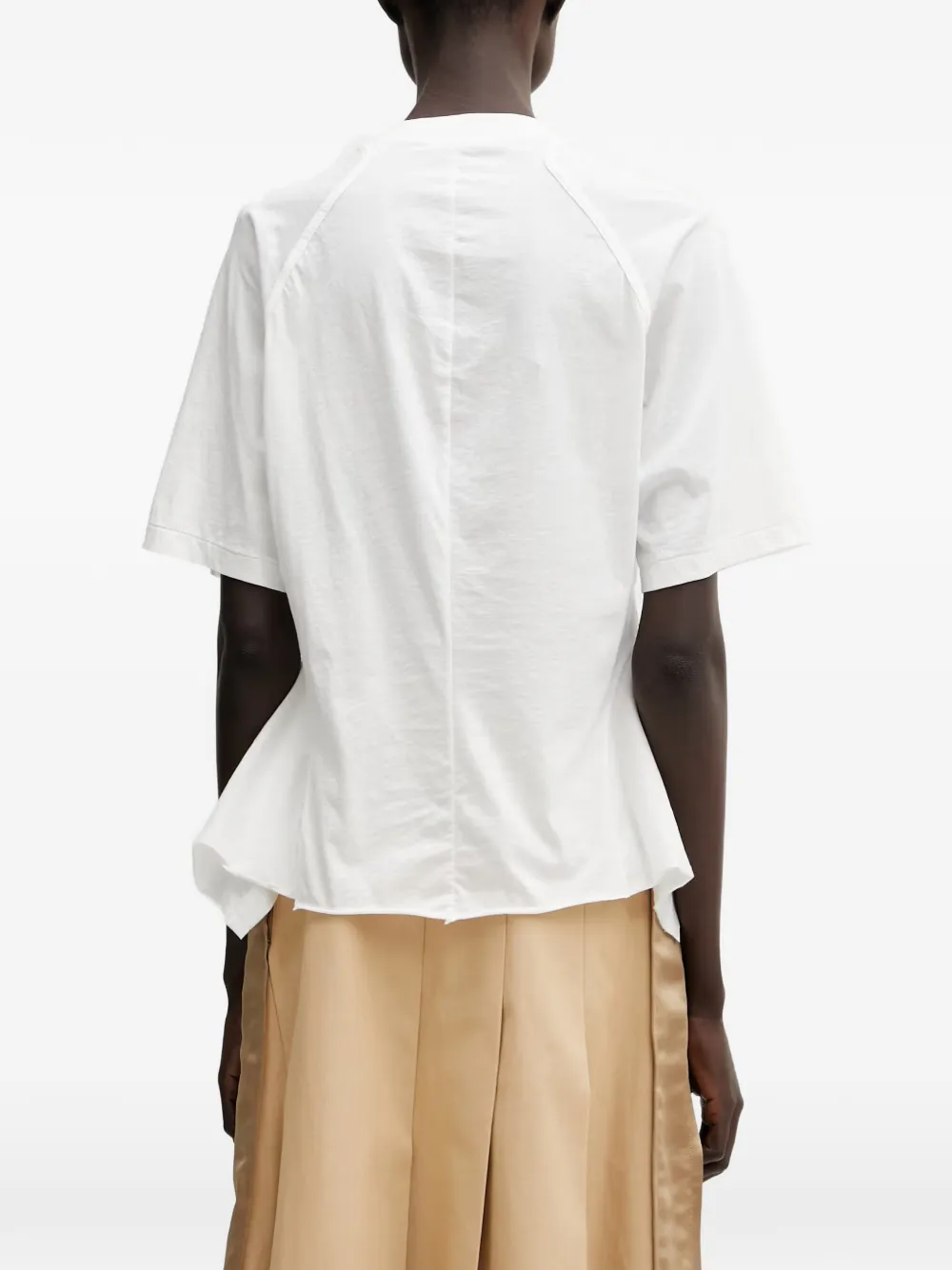 Undercover T-shirt met ruches Wit