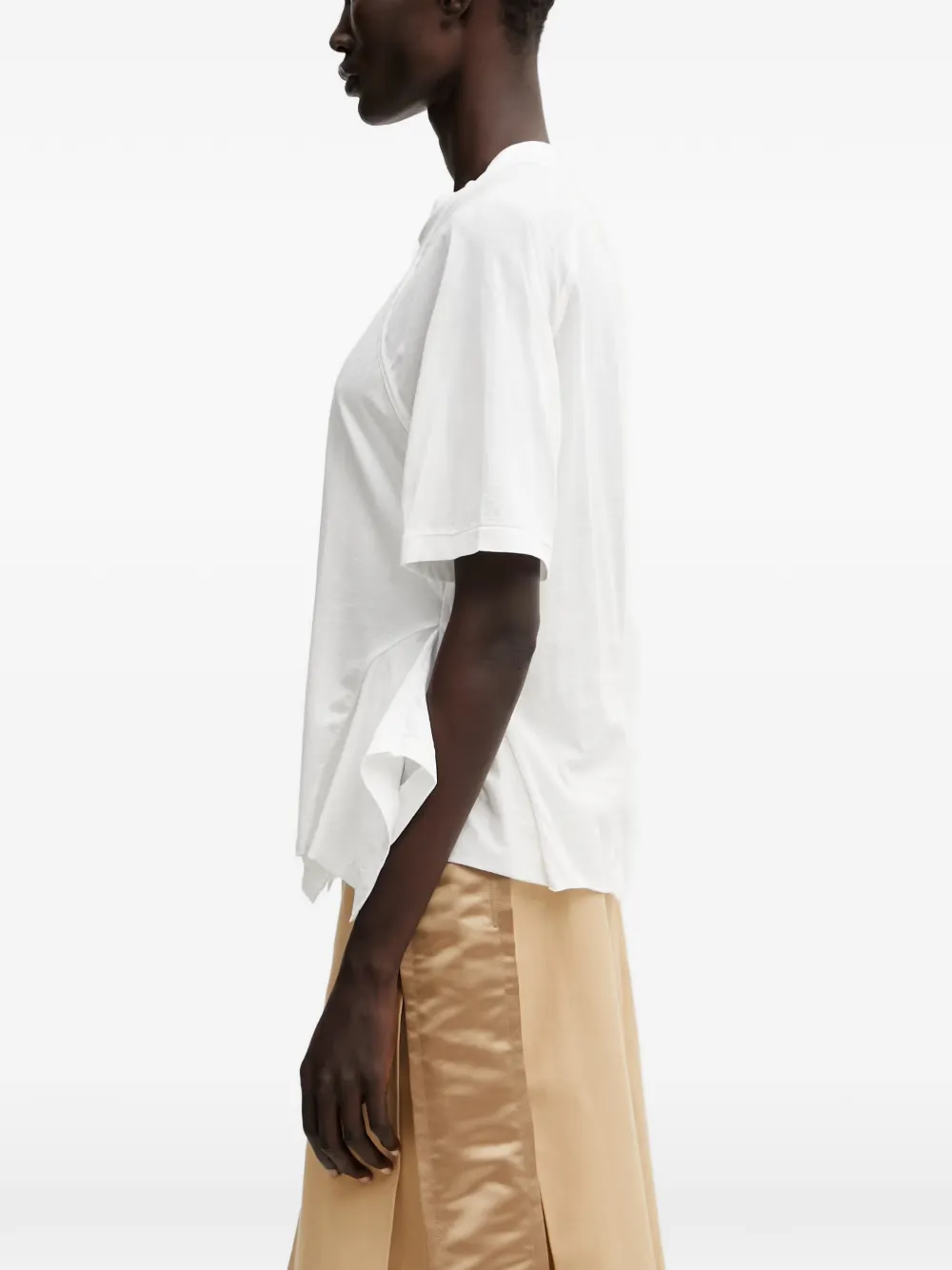 Undercover T-shirt met ruches Wit