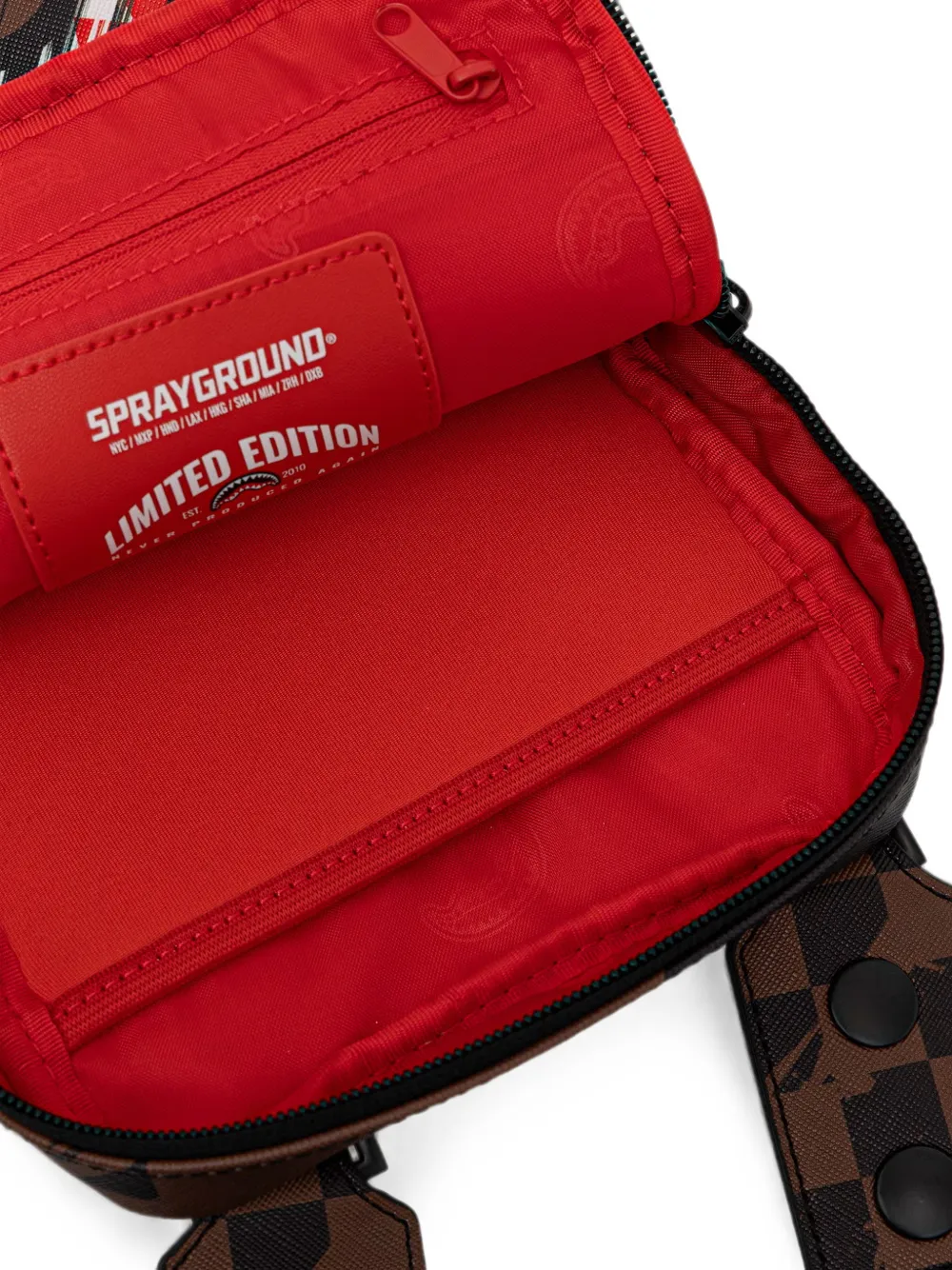 Sprayground プリント ショルダーバッグ | ブラウン | FARFETCH JP