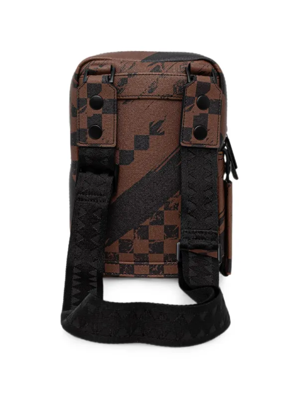 SPRAYGROUND ショルダーバッグ 限定モデル Sprayground プリント ショルダーバッグ | ブラウン | FARFETCH JP