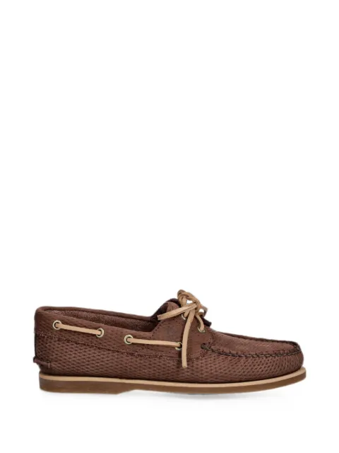 Timberland woven-effect lace-up boat shoes