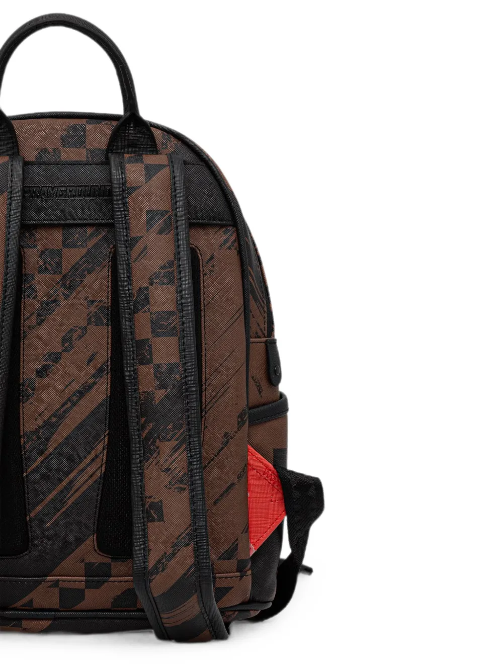 Sprayground Smeared rugzak met haai-print Bruin