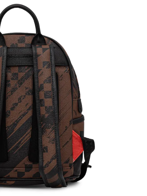 Sprayground Smeared shark-print Backpack | Brown | FARFETCH
