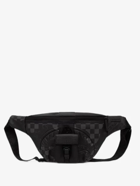 Sprayground check-print shark-mouth belt bag