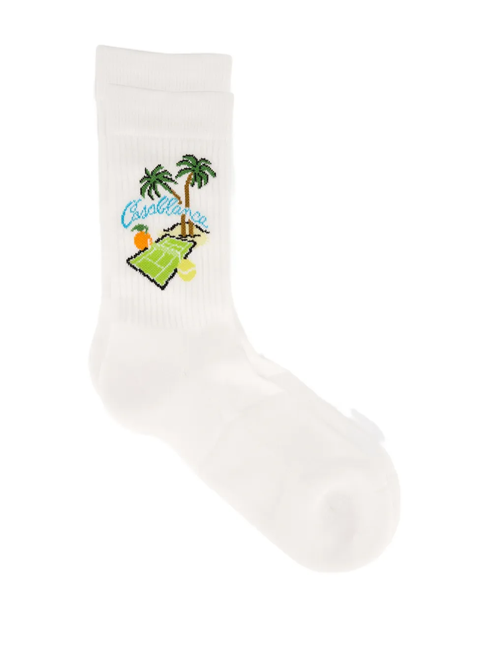 Casablanca Astral Plane sokken met logo-intarsia Wit
