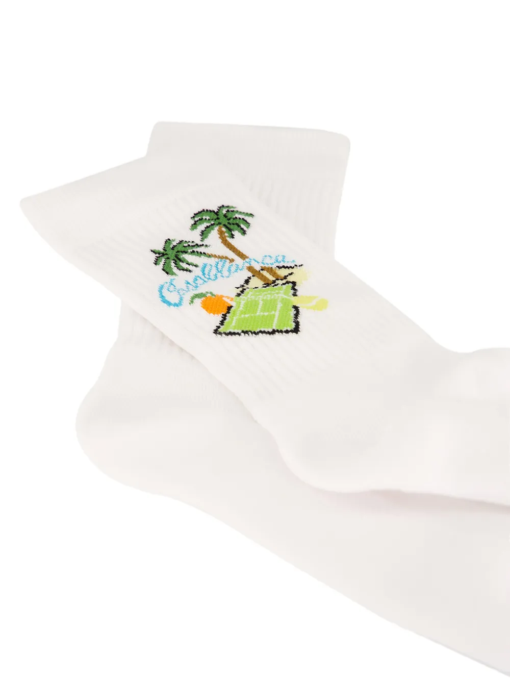 Casablanca Astral Plane sokken met logo-intarsia Wit