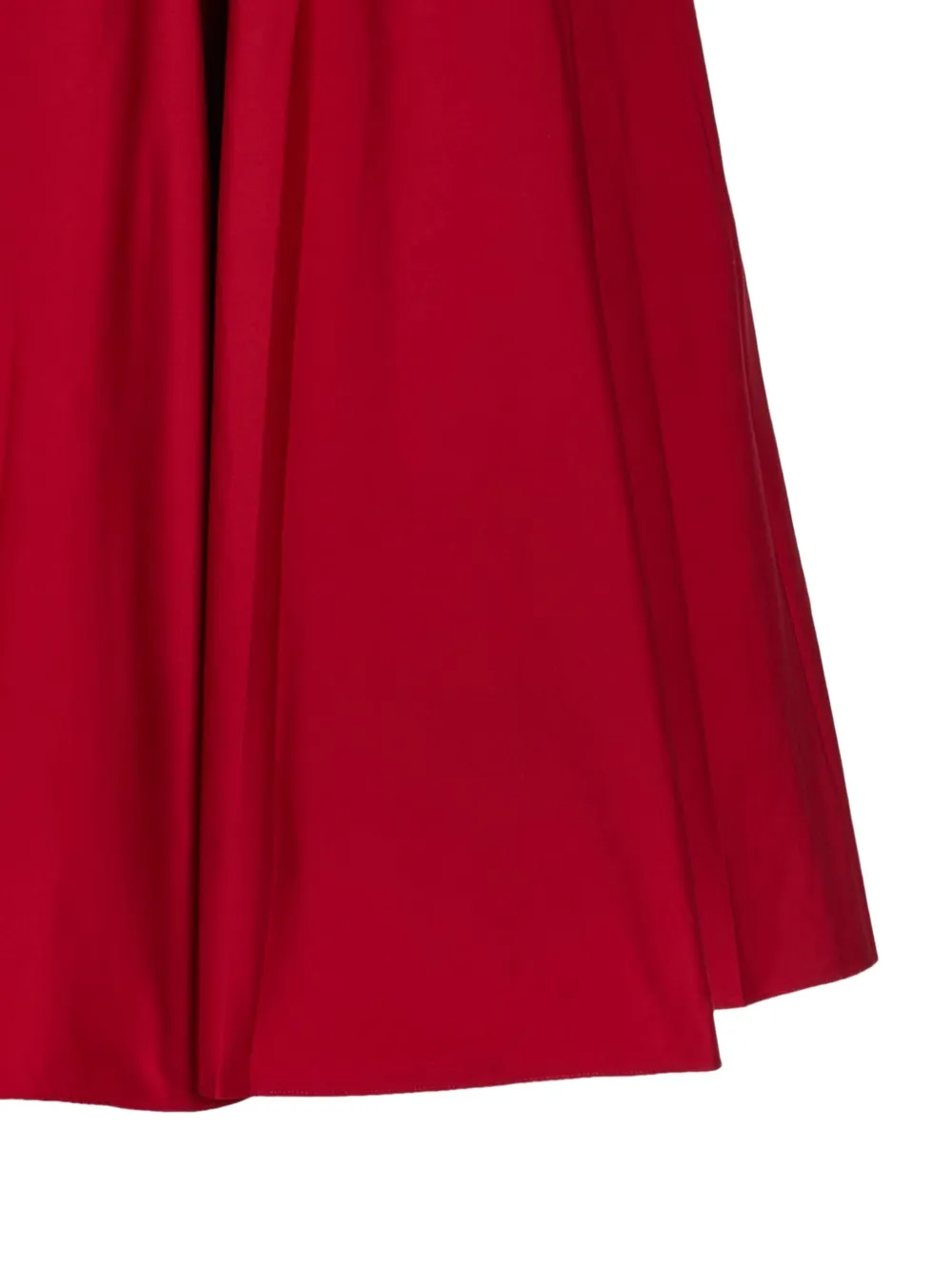 STAUD Milano high-waist plooirok Rood