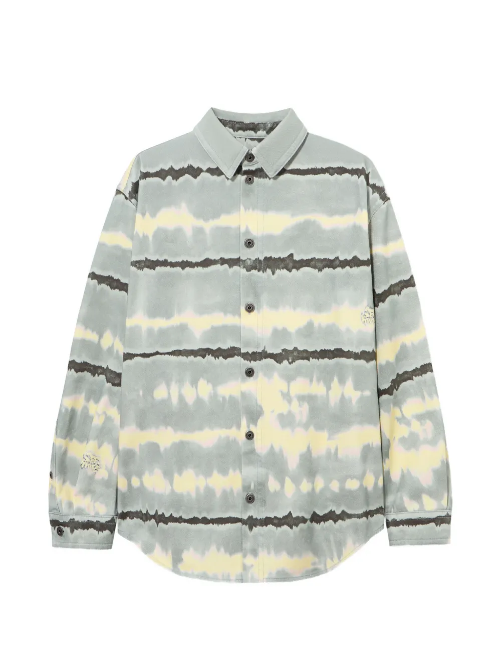 Off-White tie-dye cotton overshirt - Green