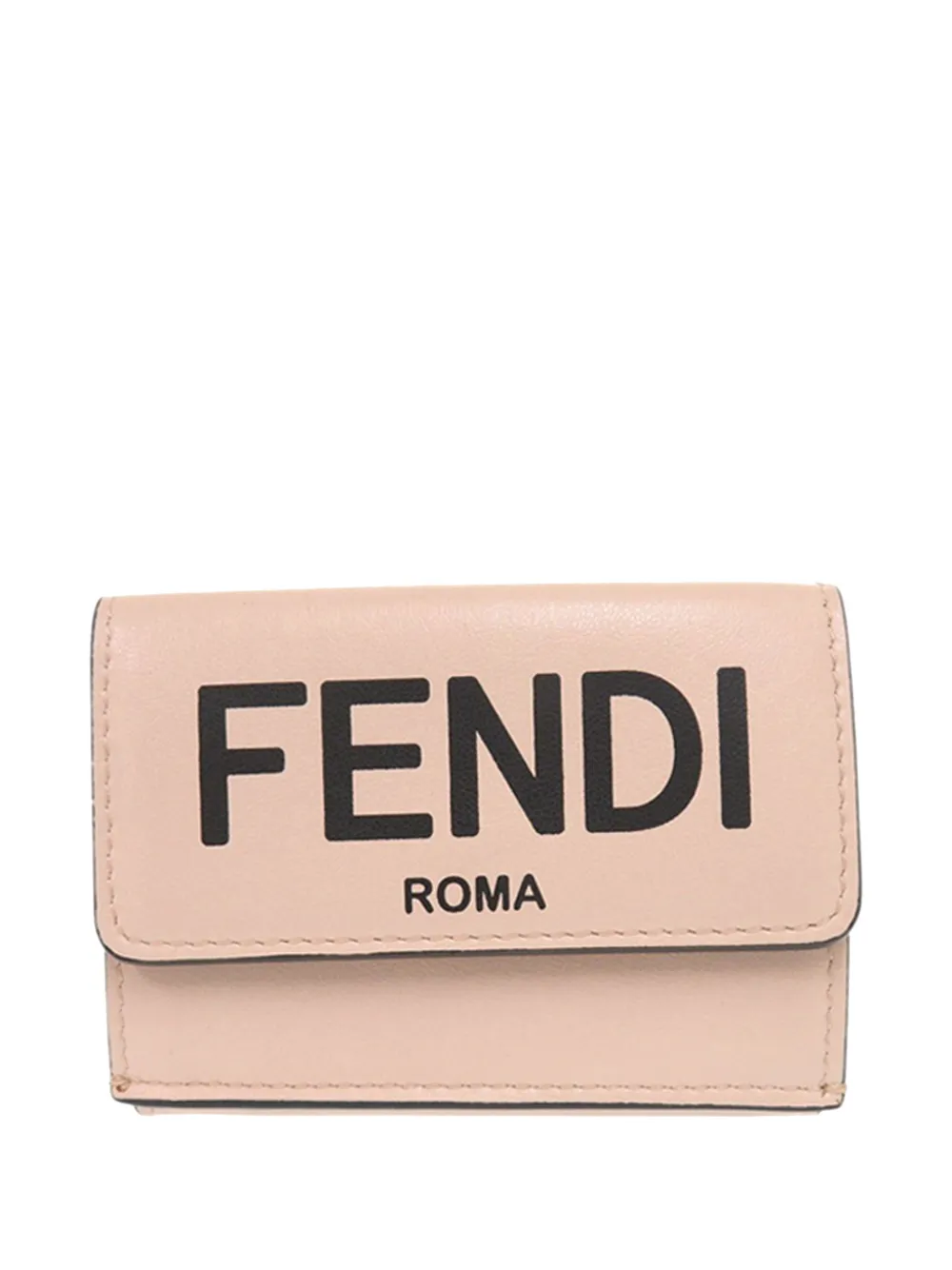 Fendi Pre-Owned Portafoglio Trifold Roma micro in pelle 2010-2026 - Rosa
