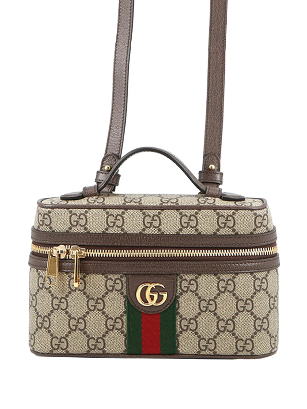 Gucci Pre-Owned Trousse Ophidia piccola in tessuto GG Supreme Web 2016-2026 - Toni neutri
