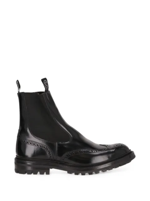 Todd Snyder brogue-detail leather chelsea boots