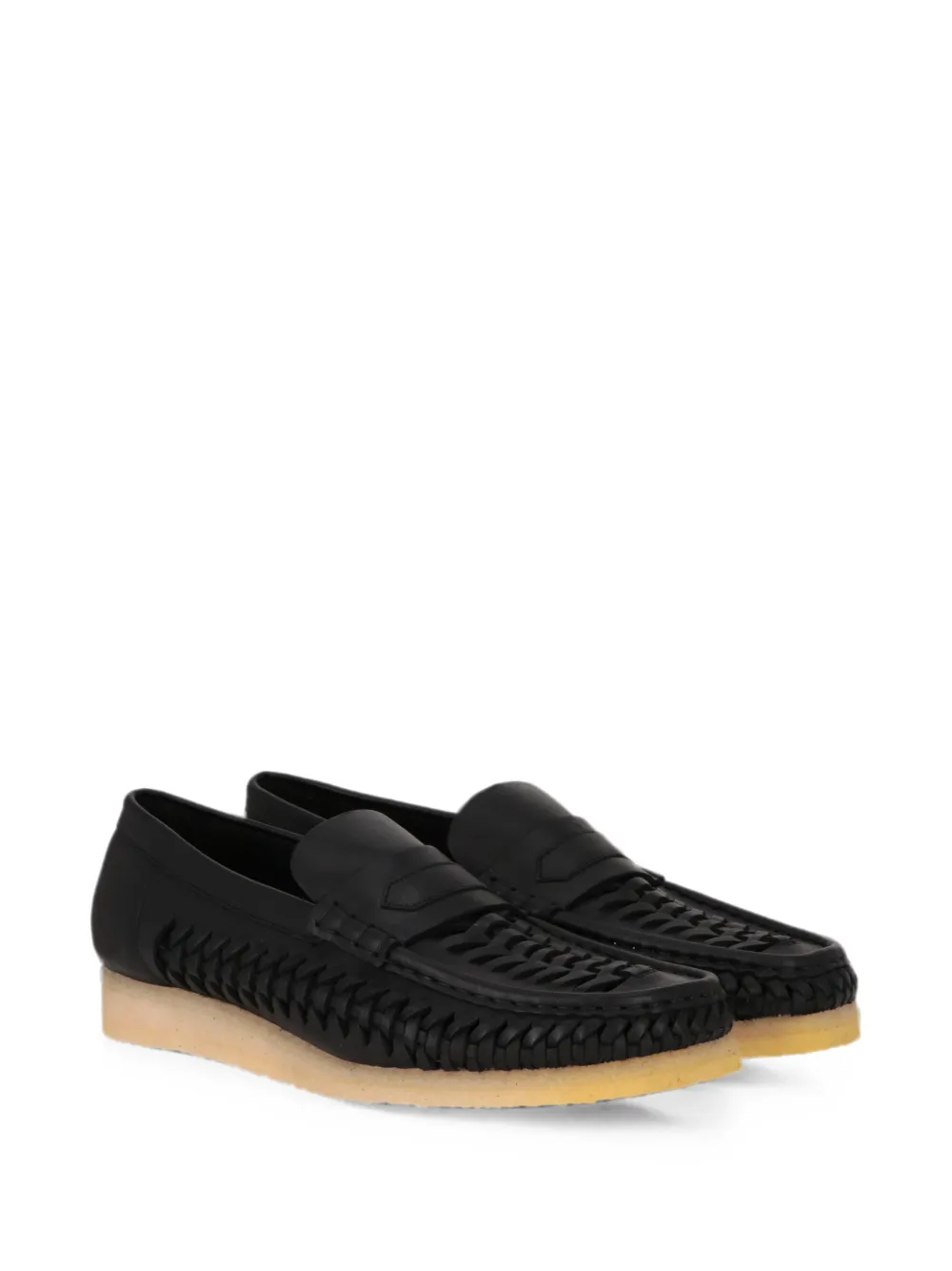 Todd Snyder x Clarks leren loafers Zwart