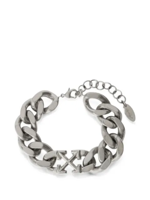 Off-White Arrow curb-chain bracelet