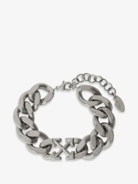Off-White Arrow curb-chain bracelet