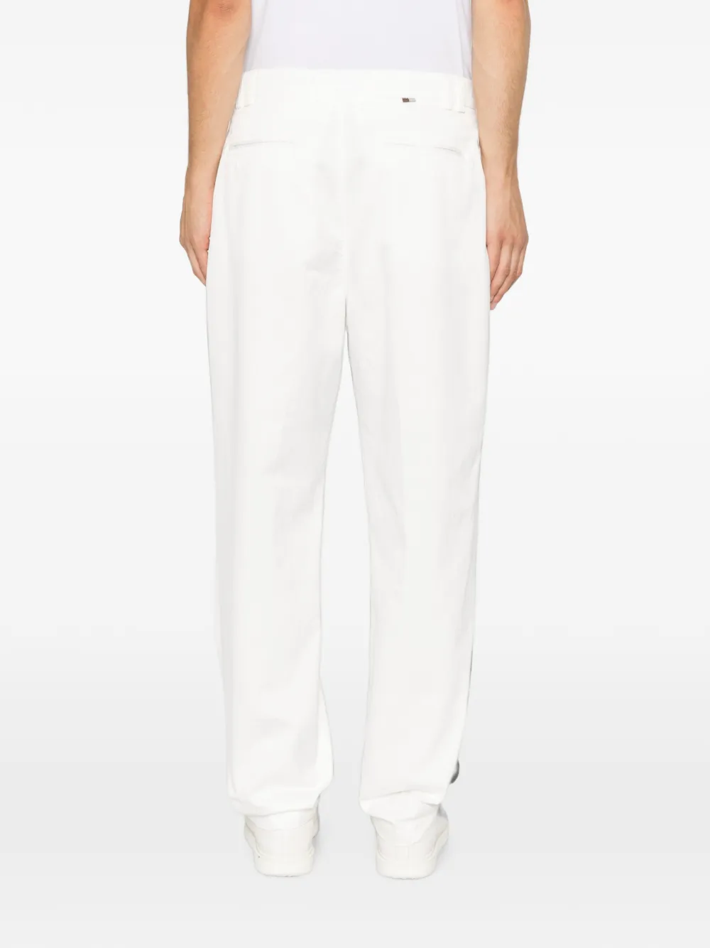 Canali Straight plooibroek Wit