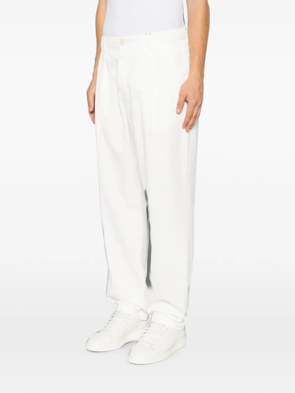 Canali Straight plooibroek Wit