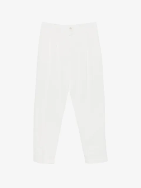 Canali pantalon droit à design plissé