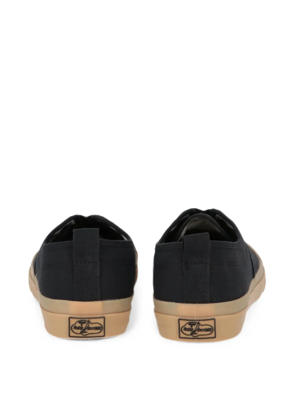 Todd Snyder x Sperry lace-up canvas sneakers Zwart