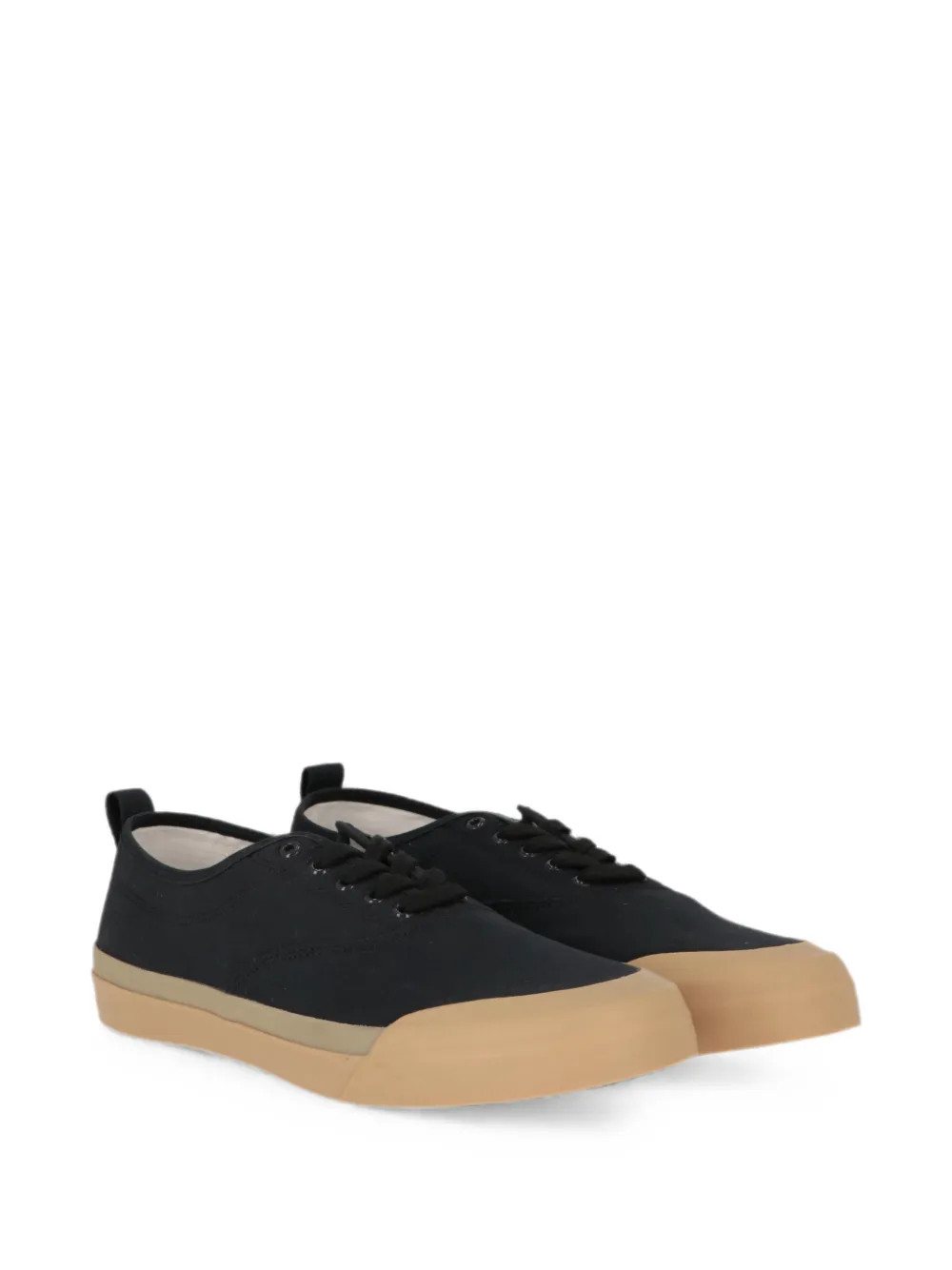 Todd Snyder x Sperry lace-up canvas sneakers Zwart