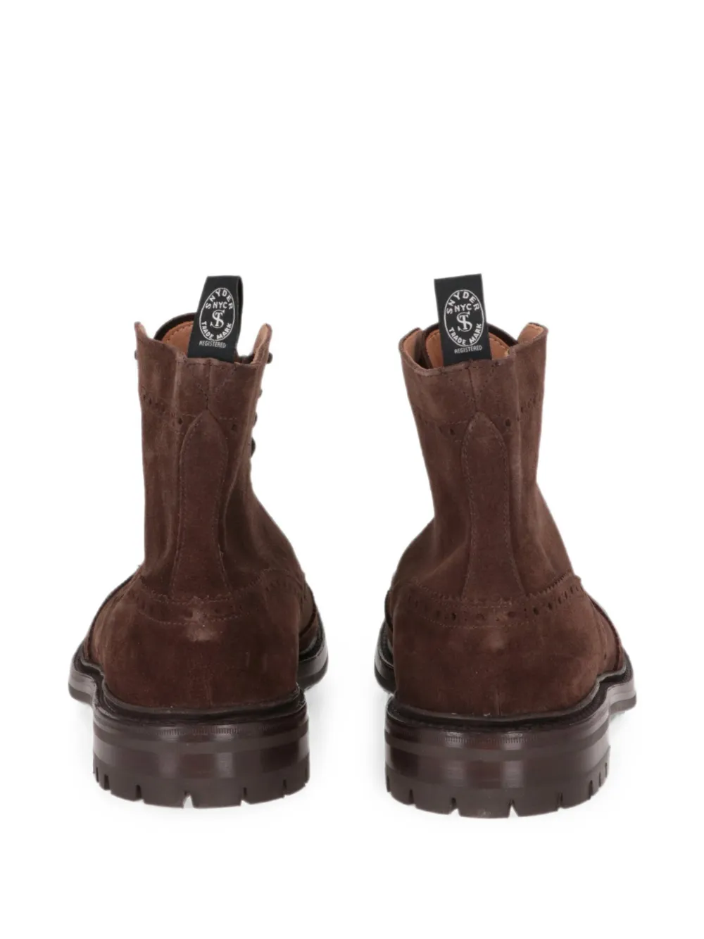 Todd Snyder Desert boots met brogue detail en veters Bruin