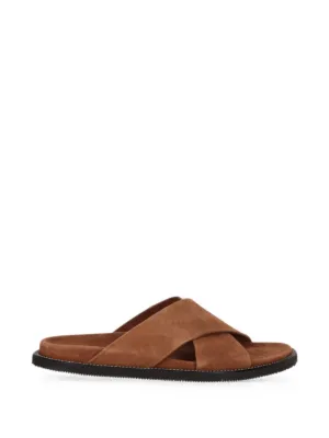 Todd Snyder Suede slip-on Sandals | Brown | FARFETCH display picture 2
