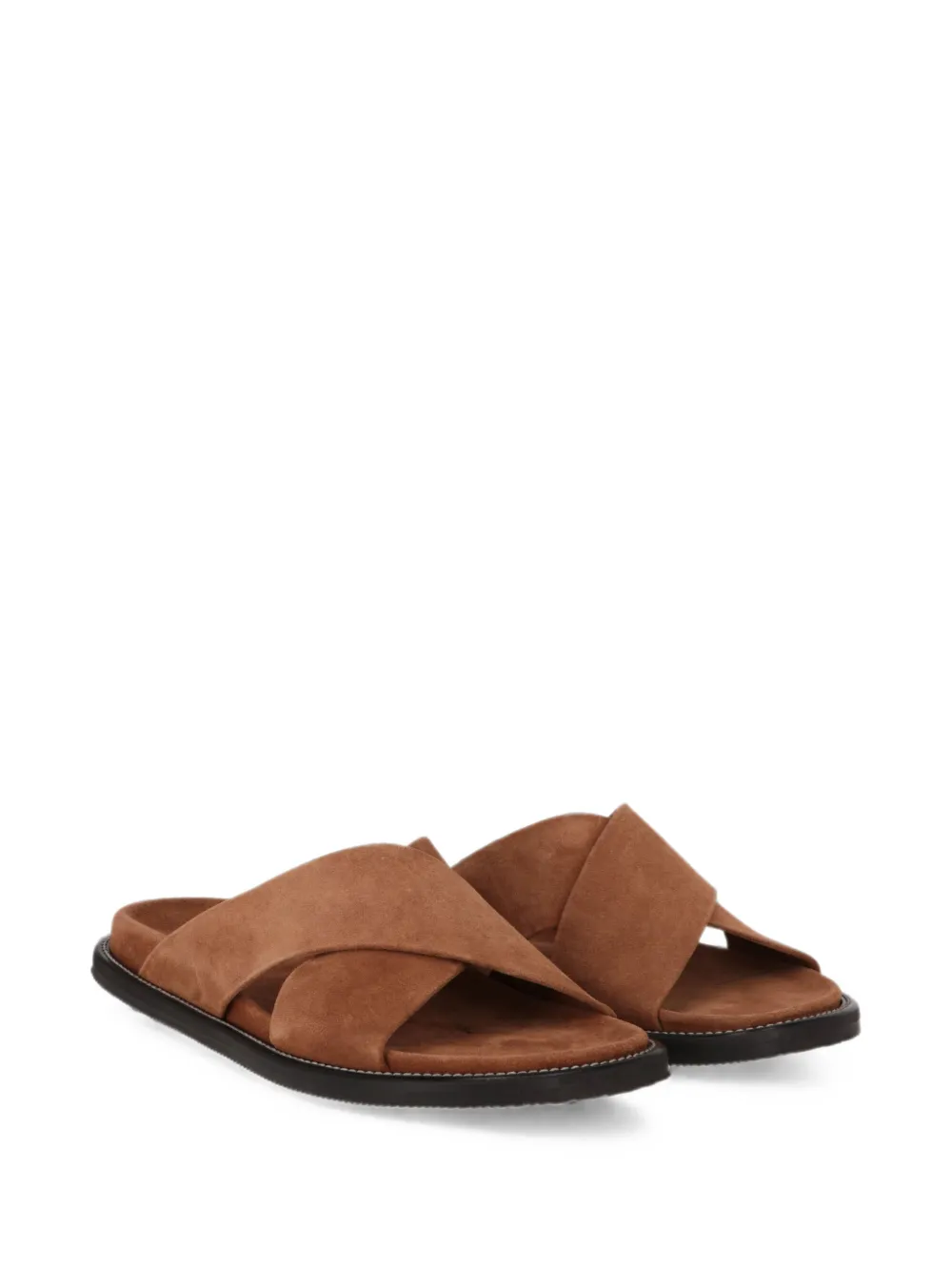 Todd Snyder Sandalen met gekruiste bandjes Bruin