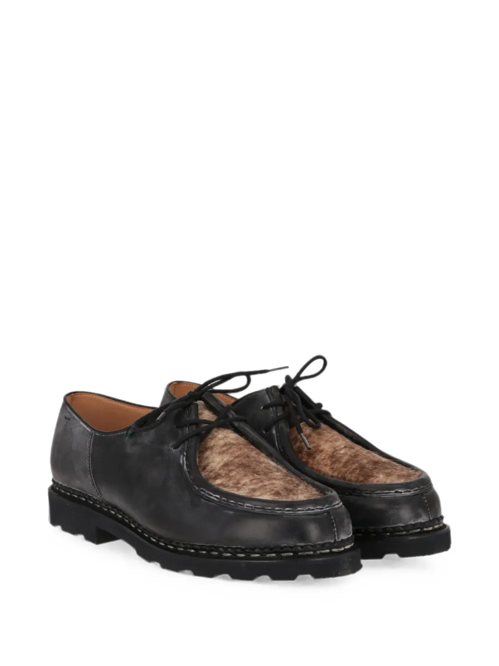 Todd Snyder Loafers van imitatiebont met vlakken Zwart