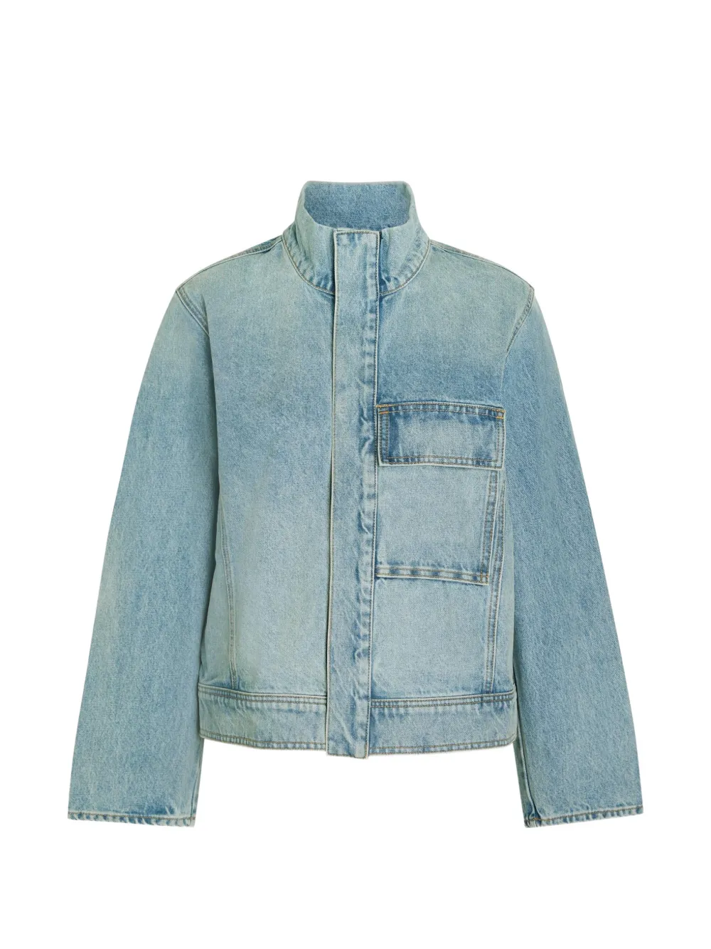 Nili Lotan Giacca denim con applicazione - Blu