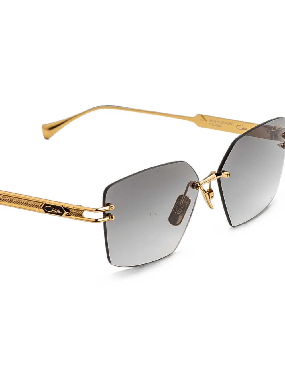 Cazal 9511 zonnebril met randloos montuur Goud