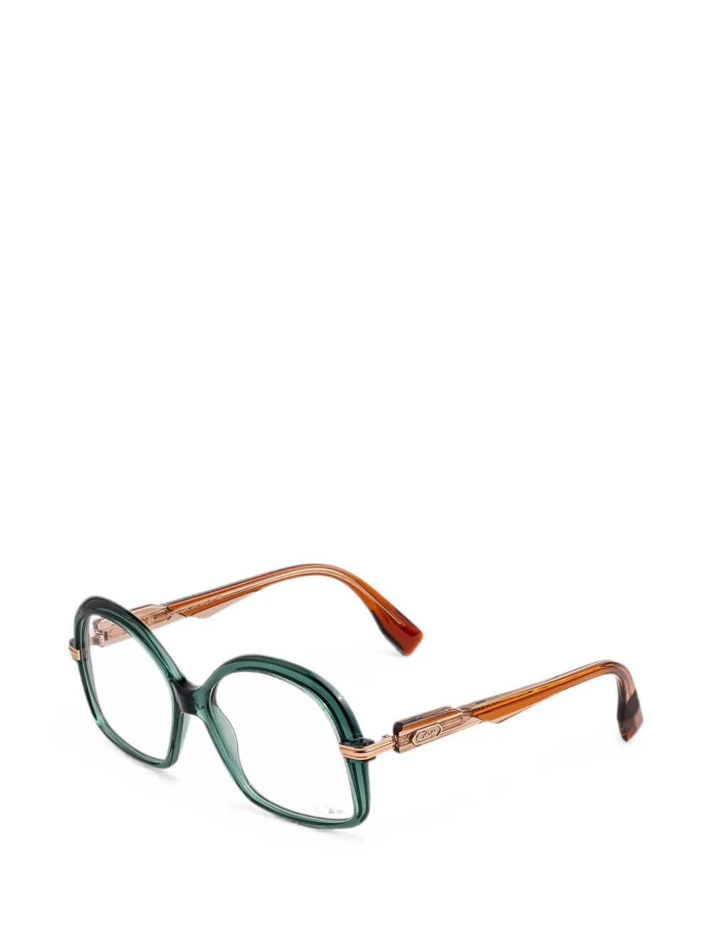 Cazal 5022 bril met geometrisch montuur Groen