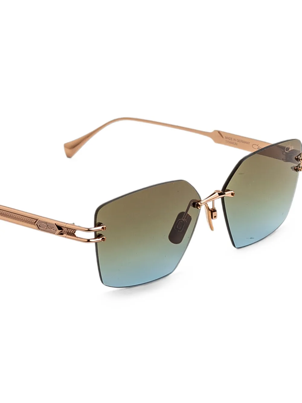 Cazal 9511 zonnebril met randloos montuur Goud