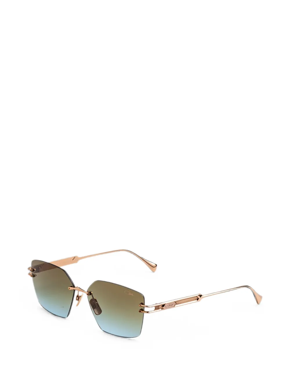 Cazal 9511 zonnebril met randloos montuur Goud