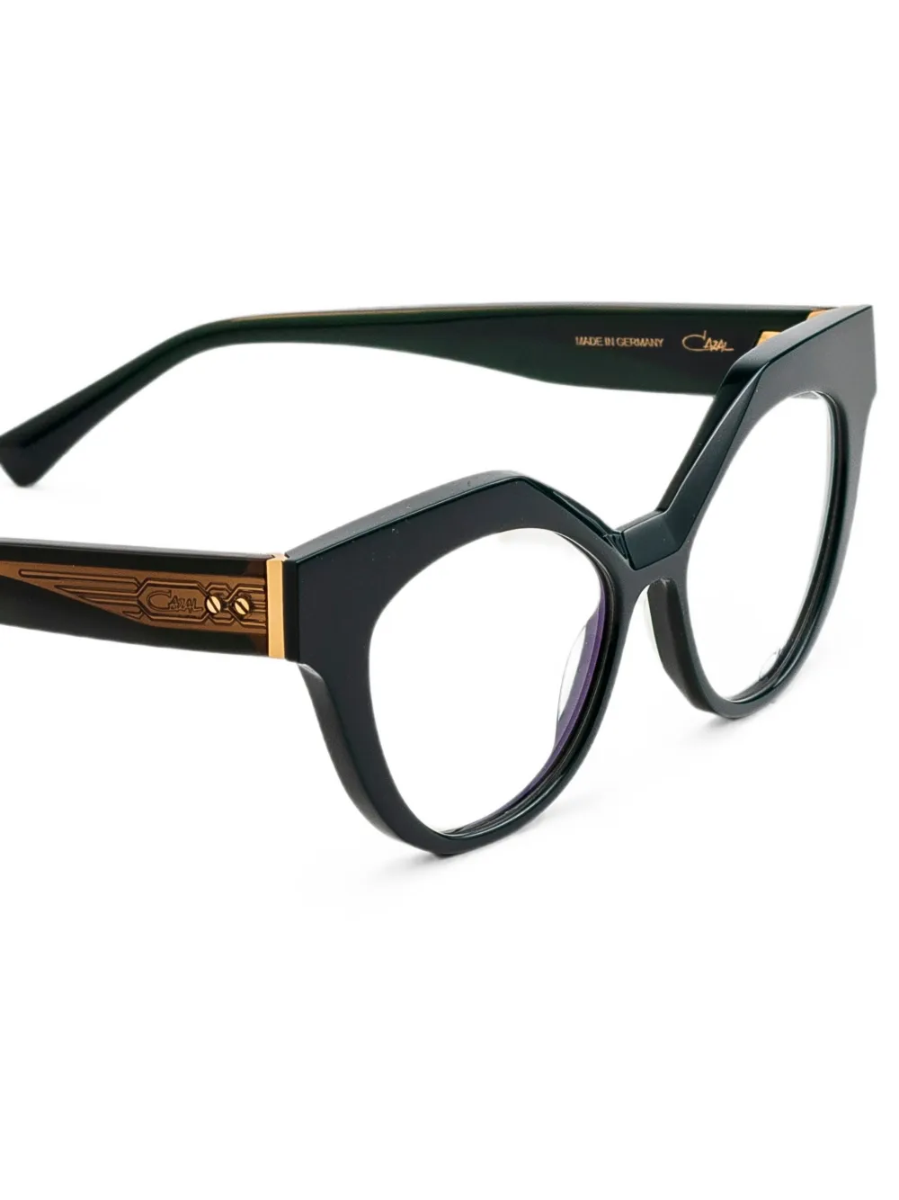 Cazal 5000 bril met geometrisch montuur Groen
