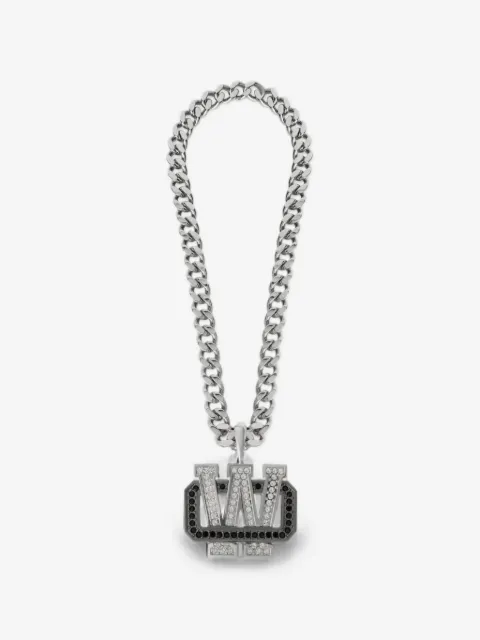 Off-White Bling Strass curb chain necklace