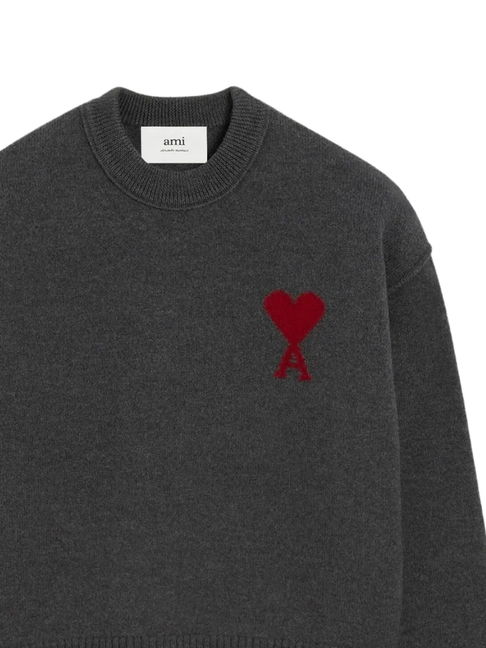 AMI Paris Ami de Coeur sweater Grijs