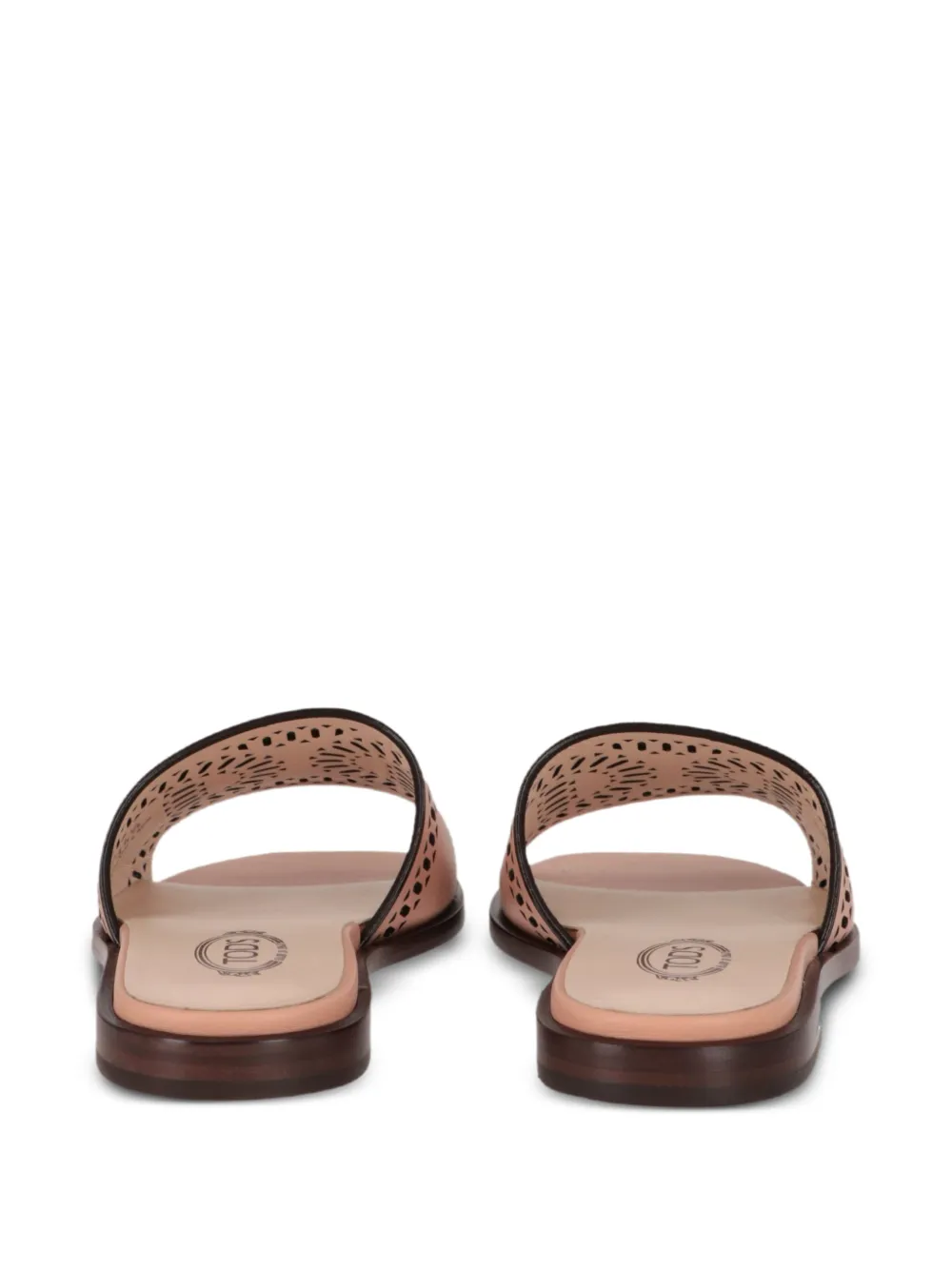 Tod's laser-cut slip-on sandals Beige