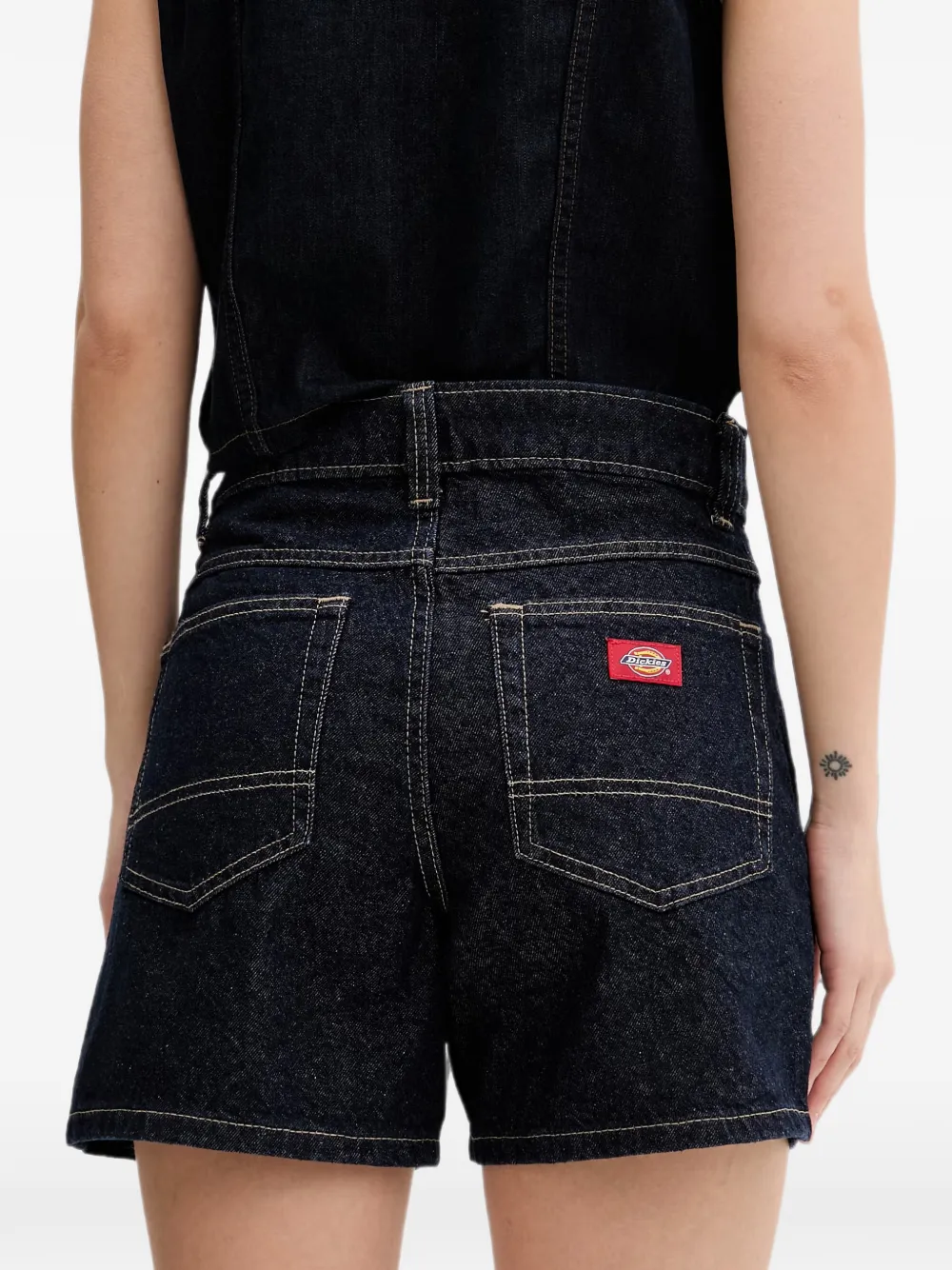 DICKIES 984 denim shorts met contrasterende stiksels Blauw