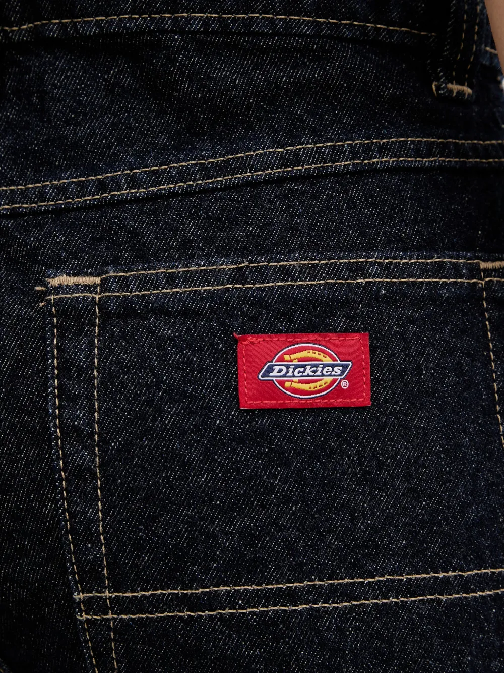 DICKIES 984 denim shorts met contrasterende stiksels Blauw