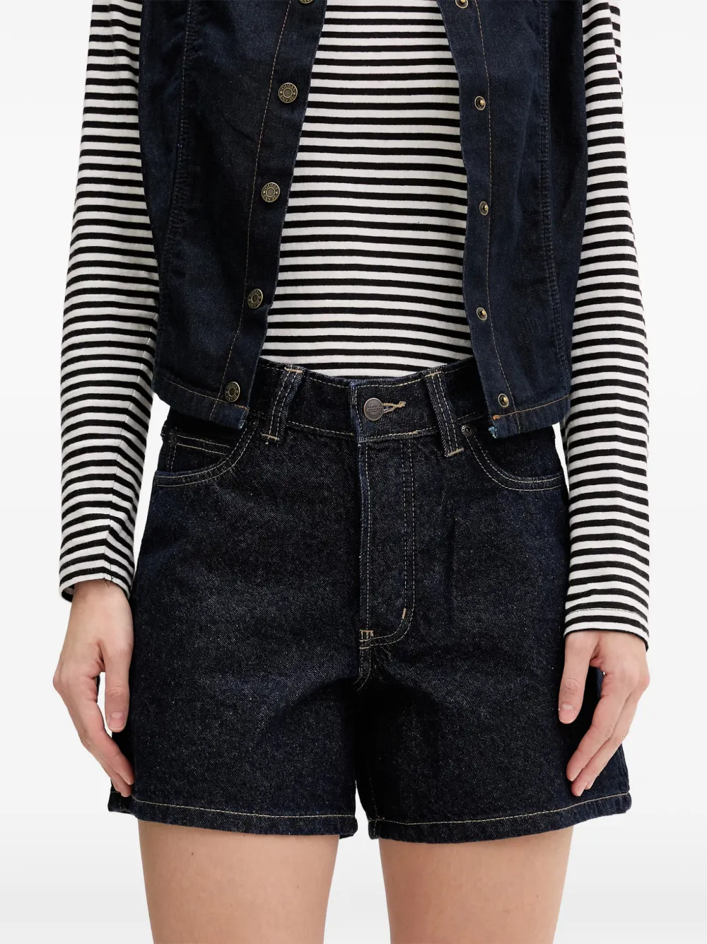 DICKIES 984 denim shorts met contrasterende stiksels Blauw
