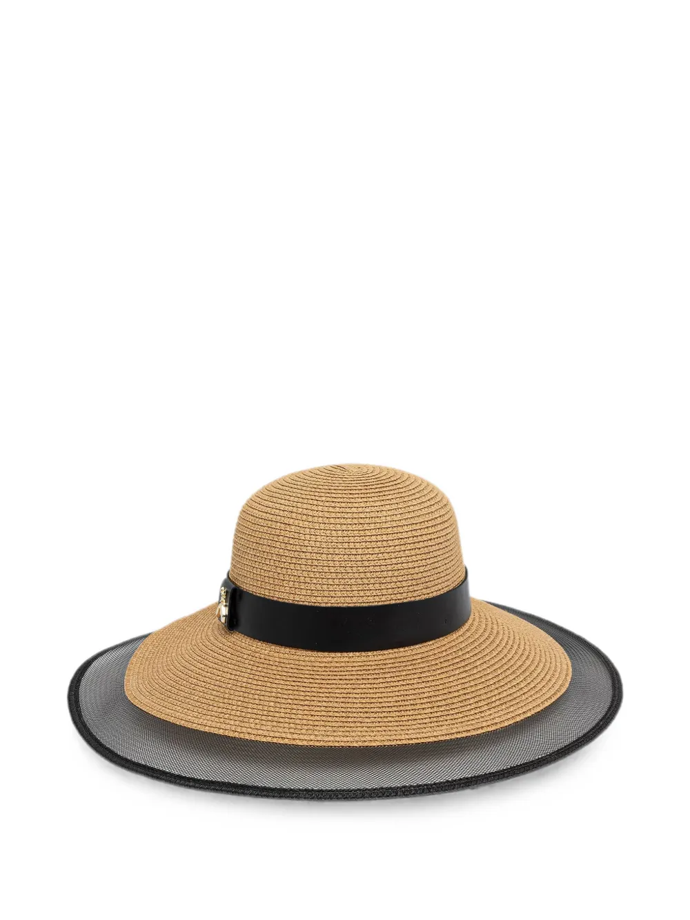 Patrizia Pepe Fly-plaque mesh-trim hat - Toni neutri