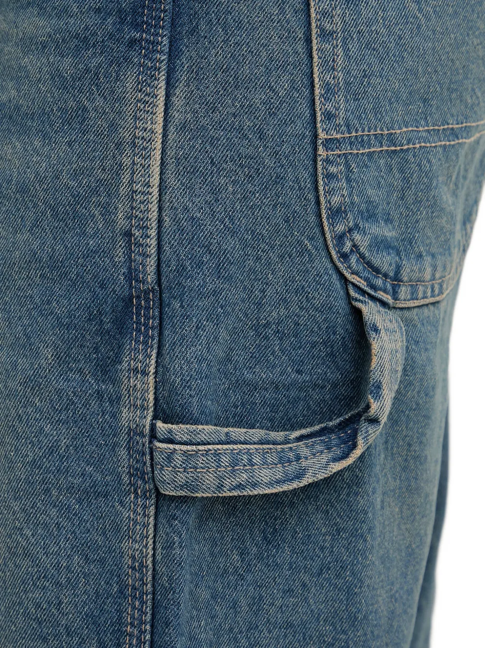 DICKIES Denim shorts in timmermansstijl Blauw