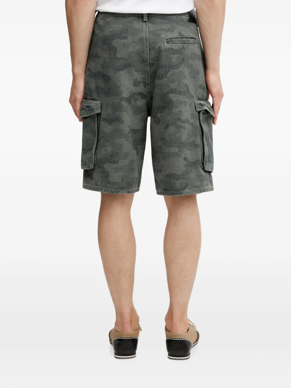 Daily Paper Shorts met camouflageprint Groen