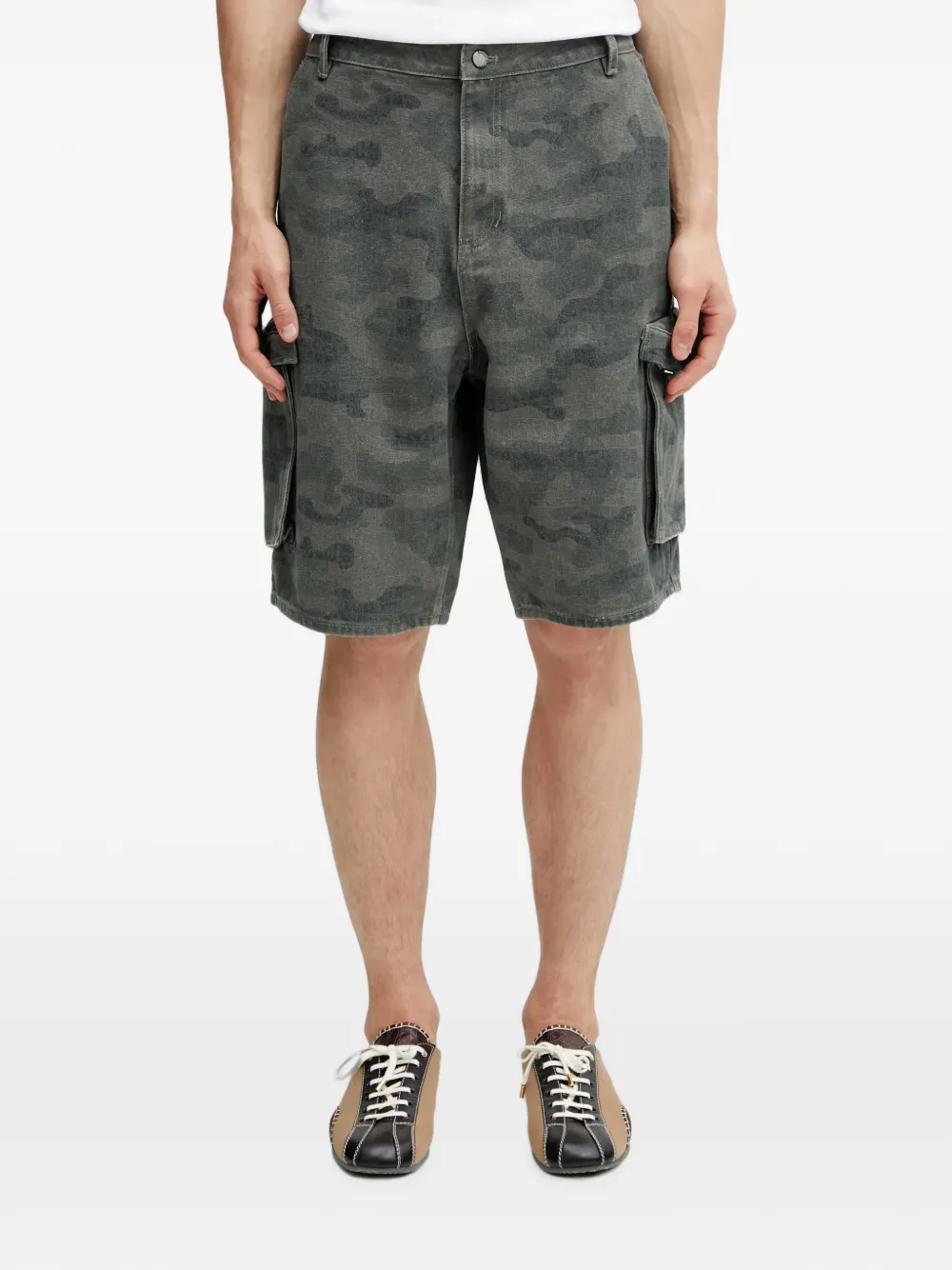 Daily Paper camouflage-print cargo shorts - Grün