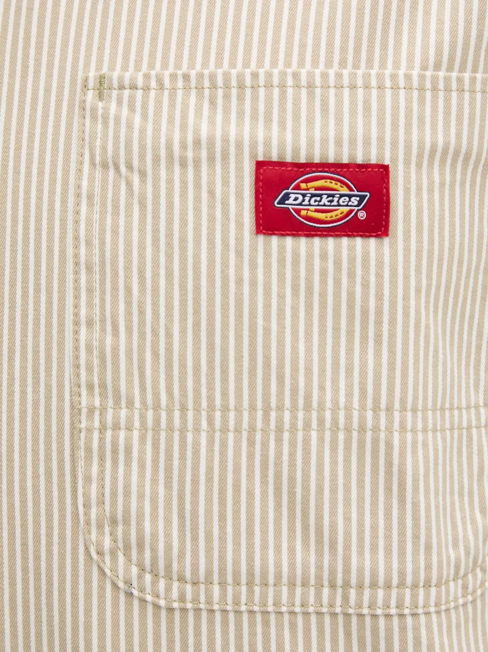DICKIES Hickory overhemd met verticale streep Beige