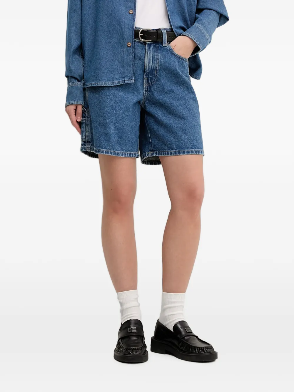 DICKIES 993 carpenter-style denim shorts - Blu