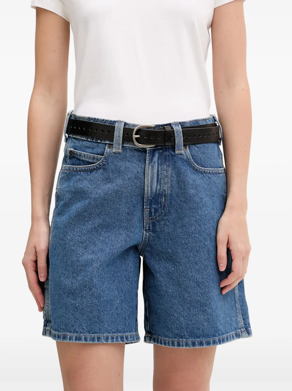 DICKIES 993 denim shorts in timmermansstijl Blauw