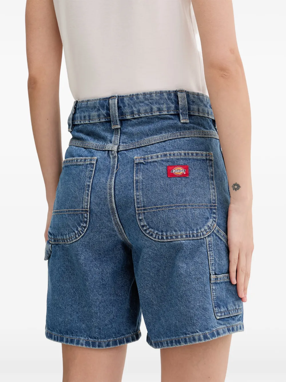DICKIES 993 denim shorts in timmermansstijl Blauw
